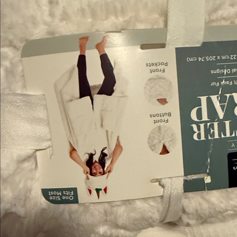 White Unicorn Cozy Wrap - Picture 4 of 4